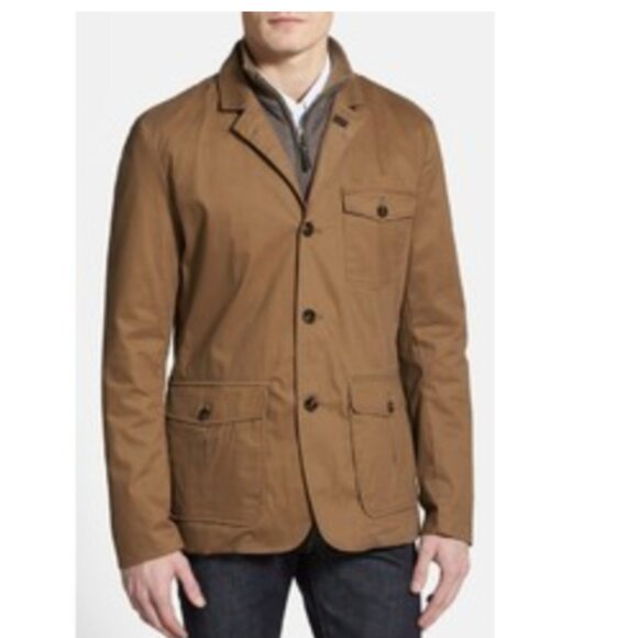 Grayers Holden Canvas Blazer – Khaki Cotton Twill Utility Jacket – Medium - Picture 1 of 15
